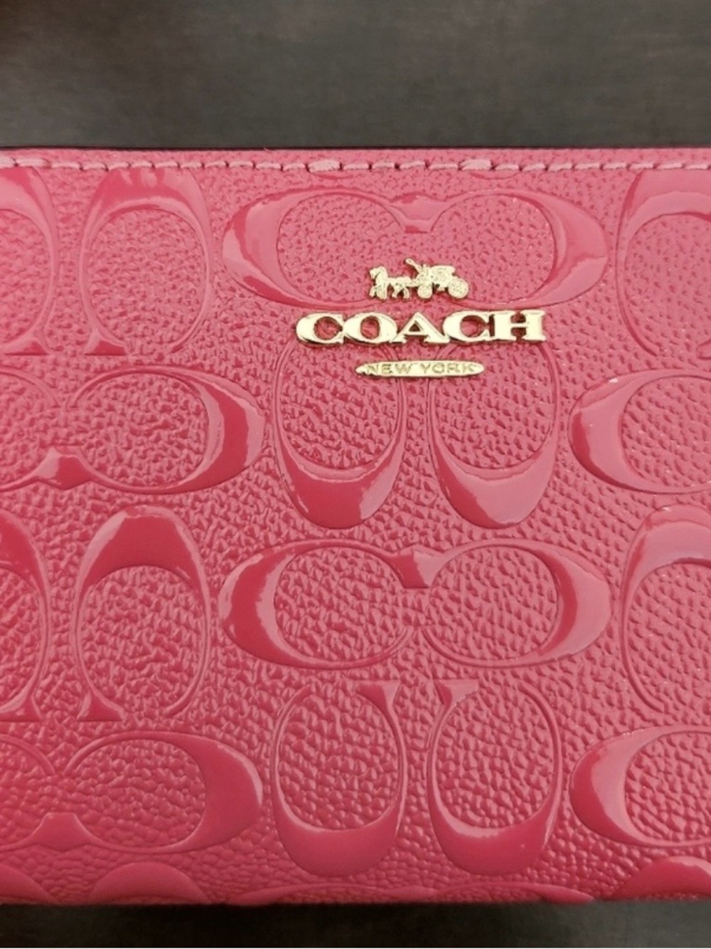 Coach Pink Embossed Mini Rowan Set - Picture 3 of 4